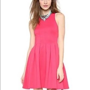 Bailey 44 • Pink Scuba sleeveless pleated dress